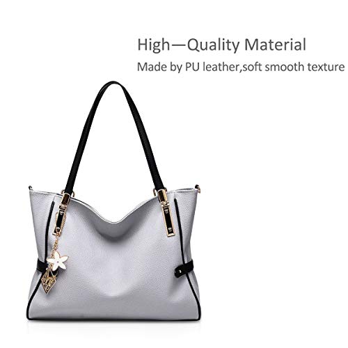 NICOLE&DORIS bolsa nueva marea femenina Guay bolsos de la manera atmosférica bolso Messenger(light Grey)