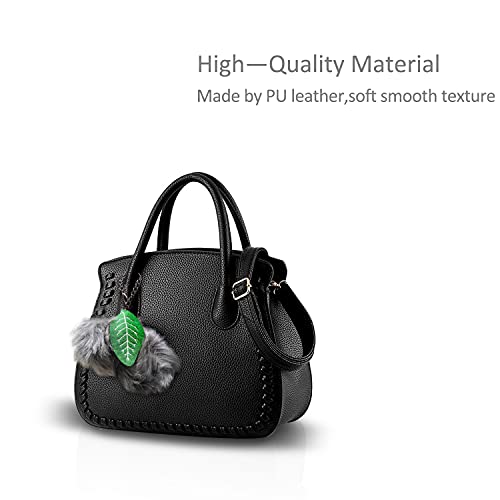 NICOLE&DORIS señoras / las mujeres / bolso de los bolsos femeninos del bolso femenino del bolso Altos bolsos de la PU(Black)