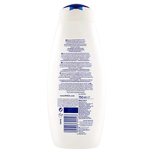 Nivea – baño Crema, con diseño de diamantes y aroma de Calla blanca – 750 ml