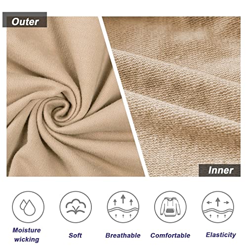 Niwicee Mujer Sudadera con Capucha Manga Larga Sweatshirt Elegant Estampado Floral Hoodie con Bolsillo Casual Otoño Primavera Mujer Tops (marrón, M)