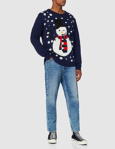 NIZZIN Unisexo Maples, suéter Hombre, Azul (Blue), Medium