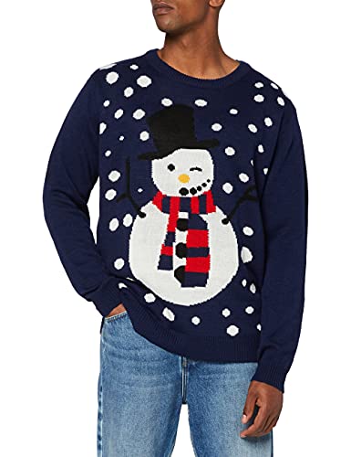 NIZZIN Unisexo Maples, suéter Hombre, Azul (Blue), Medium