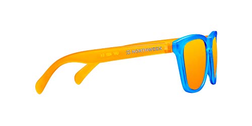 NORTHWEEK Kids Chase - Gafas de Sol para Niño y Niña, Polarizadas, Naranja/Azul