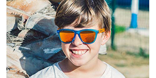 NORTHWEEK Kids Chase - Gafas de Sol para Niño y Niña, Polarizadas, Naranja/Azul