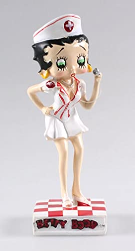 OPO 10 - Lote de 3 Figuras de Betty Boop de 15 cms: Enfermera + Futbolista + Policía / BB6