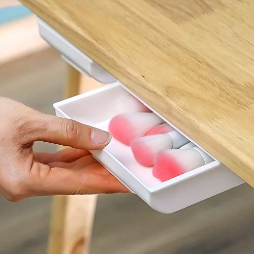 Organizador cajones escritorio,Organizador debajo del escritorio,Organizador escritorio oficina,Organizador para cajón debajo del escritorio, ocultos debajo de la mesa y organizadores