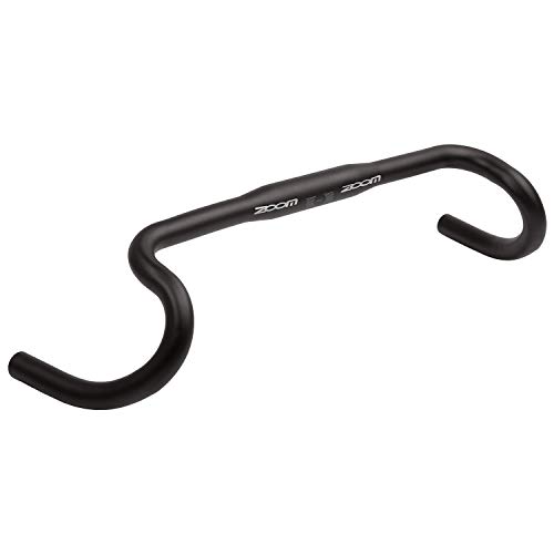P4B Manillar Gravel | 400 mm de longitud | para abrazadera de 31,8 mm | manillar deportivo y moderno de Gravel Bike | manillar de bicicleta de carreras Zoom | en negro mate / anodizado