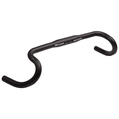 P4B Manillar Gravel | 440 mm de longitud | para abrazadera de 31,8 mm | manillar deportivo y moderno de Gravel Bike | manillar de bicicleta de carreras Zoom | en negro mate / anodizado