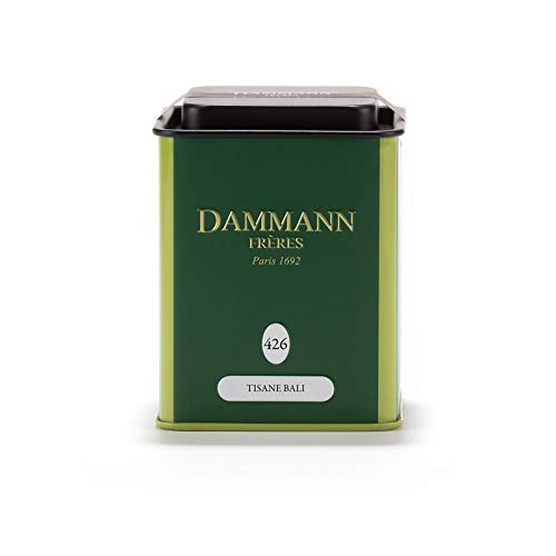 Pasticceria Passerini dal 1919 Dammann Tisane Bali - Infusión con tila, limón y Fruta exótica, Lata de 100 gr - Dammann Frères