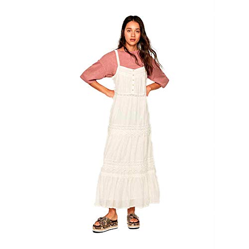 Pepe Jeans Vestido, Beige (Champagne 835), Large para Mujer