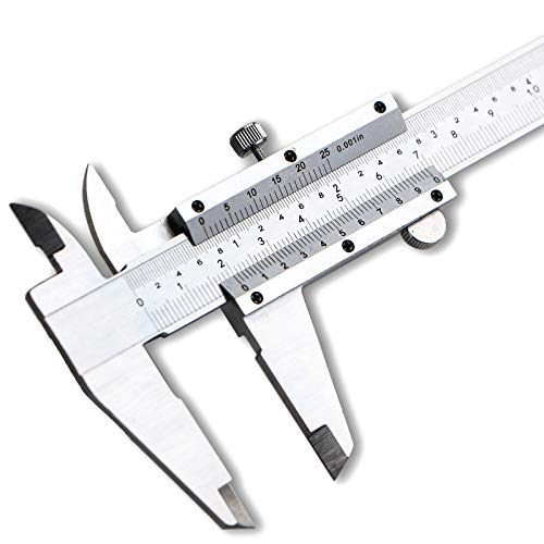 Pie de Rey - 6 Pulgadas 150mm Calibre Analogico Calibrador Vernier Profesional Pie de Rey Digital Micrometro Digital Precision
