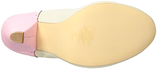 Pin Up Couture POPPY-18 B. Pink-Cream Faux Leather UK 3 (EU 36)