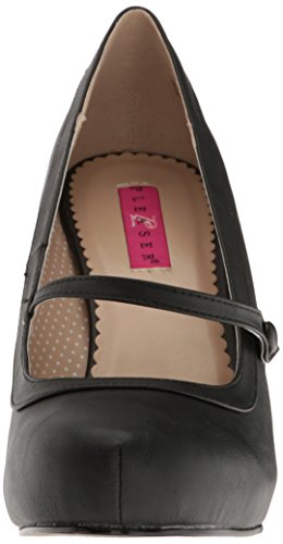 Pleaser Pink Label PINUP-01 Blk Faux Leather UK 13 (EU 46)
