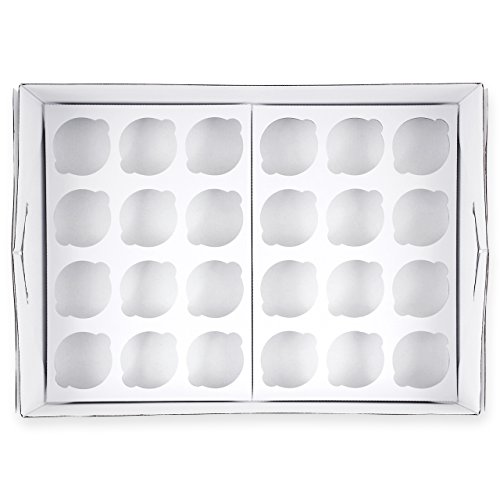 PME Caja para 24 Cupcakes, Blanco, 43 x 31 x 9 cm