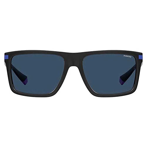 Polaroid PLD 2098/s Sunglasses, OY4/C3 Black Azure, 56 Mens