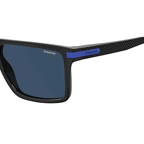 Polaroid PLD 2098/s Sunglasses, OY4/C3 Black Azure, 56 Mens