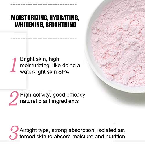 Polvo De Mascarilla Facial, 200g Polvo De Mascarilla Nutritiva Profunda Facial Multifuncional De Rosas, Polvo De Mascarilla De Limpieza Facial Suave Para Blanquear La Piel E Hidratar La Piel