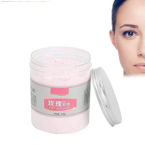 Polvo De Mascarilla Facial, 200g Polvo De Mascarilla Nutritiva Profunda Facial Multifuncional De Rosas, Polvo De Mascarilla De Limpieza Facial Suave Para Blanquear La Piel E Hidratar La Piel