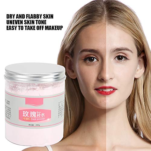 Polvo De Mascarilla Facial, 200g Polvo De Mascarilla Nutritiva Profunda Facial Multifuncional De Rosas, Polvo De Mascarilla De Limpieza Facial Suave Para Blanquear La Piel E Hidratar La Piel