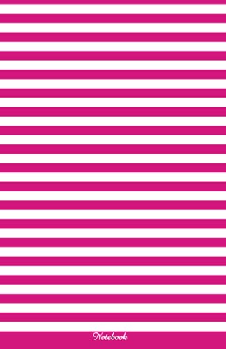 Pop Art Magenta and White Striped Journal Notebook with Lined Interior Pages. Organize Your Life by Color!: Sized for Messenger Bags, Purses, Small ... Notebooks Inspired by the colors of Pop Art)