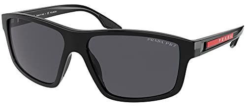 Prada 0PS 02XS, negro (Marco negro/lente gris polarizado), Talla única