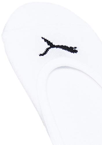 Puma Footie Calcetines, Hombre, Blanco, 39-42