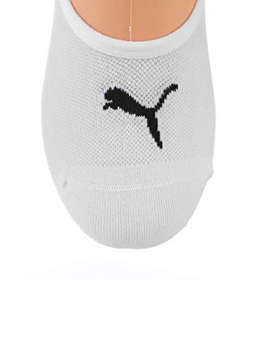 Puma Footie Calcetines, Hombre, Blanco, 39-42