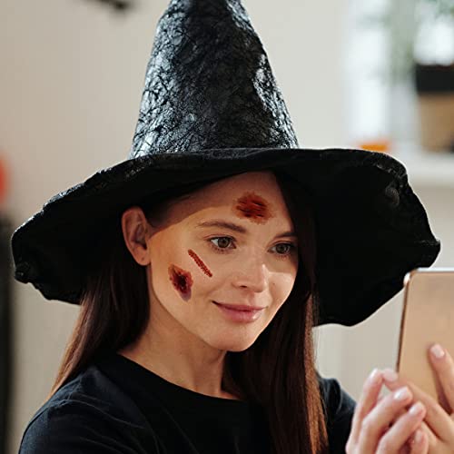 Qiundar Halloween Tatuajes Temporales, 10 Hojas Tatuajes de Cicatrices Halloween Tattoo Tatuajes Cicatriz,para Masquerade de Cosplay