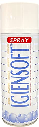 Rampi Tris Deo Igiensoft - Desodorante de tejidos en spray higienizante profesional para el armario, el ambiente y los cajones, zapatos, ambientador de coche, hipoalergénico, talco 3 x 400 ml