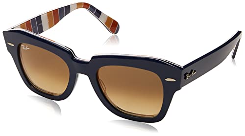 Ray-Ban 0RB2186 Gafas, Blue ON Stripes Orange/Blue, 49 Unisex