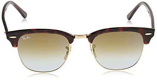 Ray-Ban Clubmaster 990/9J Gafas de Sol, Shiny Red/Havana, 51 para Hombre