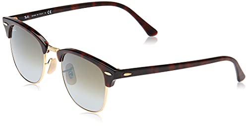 Ray-Ban Clubmaster 990/9J Gafas de Sol, Shiny Red/Havana, 51 para Hombre