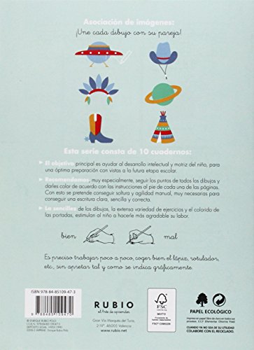 Rubio - Cuadernos preescolar 8, Educación infantil - 9788485109470