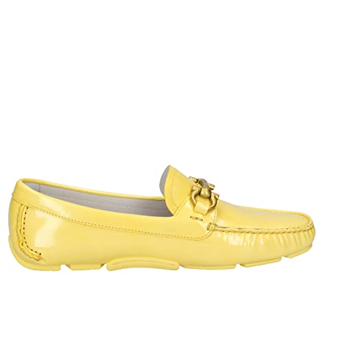 SALVATORE FERRAGAMO Mocasines Mujer Charol Amarillo 37 EU