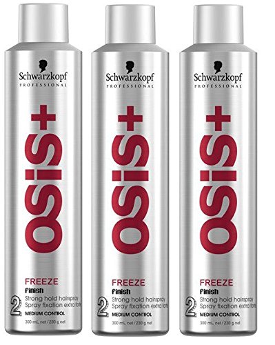 Schwarzkopf OSiS + Freeze 3 x 300 ml OSiS acabado haarspray para fuerte sujeción