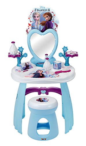 Simba Toys- Disney Frozen 2-Tocador con taburete-10 Accesorios-práctico y Decorativo (Smoby 320234), Color