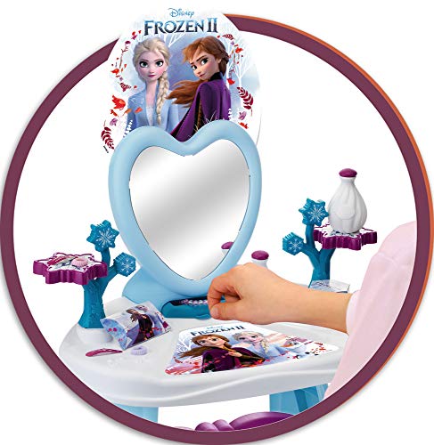 Simba Toys- Disney Frozen 2-Tocador con taburete-10 Accesorios-práctico y Decorativo (Smoby 320234), Color