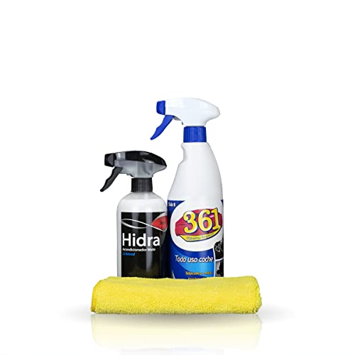 Sisbrill Kit de Limpieza Interior Sislim - Limpia y Acondiciona Salpicadero, Piel, Asientos Tela - Acabado Mate & Natural