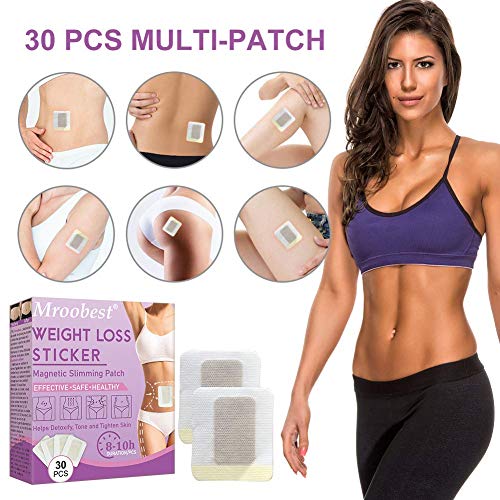 Slim Patch, Weight Loss Sticker, Slimming Patches, Parche de Adelgazamiento Rápido Anticelulítico y Quemagrasas para Barriga de Cerveza, Cintura de Grasa del Vientre (30 Piezas)