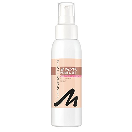 Spray Manhattan, Insta Prime & Set, como base o acabado para mayor duración del maquillaje (1 unidad100 ml)