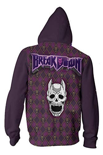 Sudadera con Capucha de JoJo's Bizarre Adventure Disfraz de Kira Yoshikage Pullover con Estampado Killer Queen, L