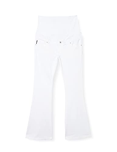 SUPERMOM Jeans OTB Flared White Denim-P117, W27 para Mujer