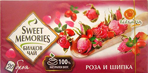 Té de hierbas búlgaras pétalos de rosa y rosa mosqueta, 100% natural