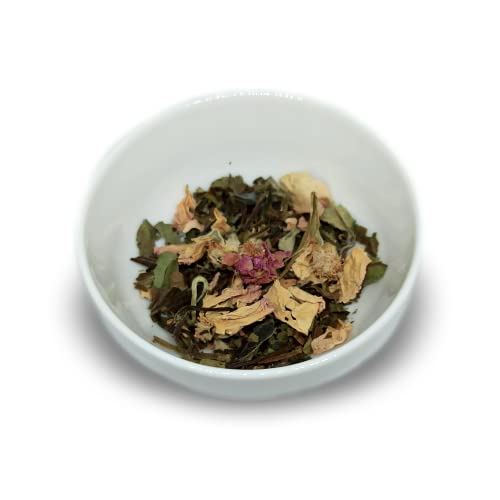 TFTea té blanco (Peonía blanca) con Pétalos de Rosa Damascena Búlgara - 25 bolsitas de 3g