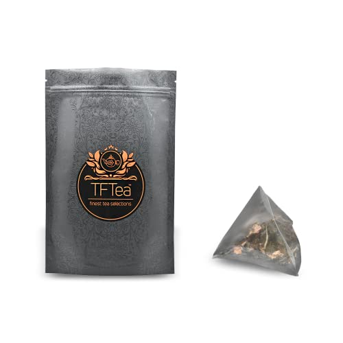 TFTea té blanco (Peonía blanca) con Pétalos de Rosa Damascena Búlgara - 25 bolsitas de 3g