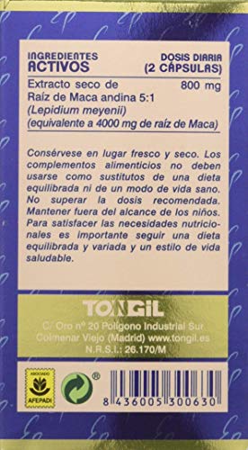 Tongil Estado Puro Maca 2000 mg Pack 2 unidades (60+60 cápsulas) (2)