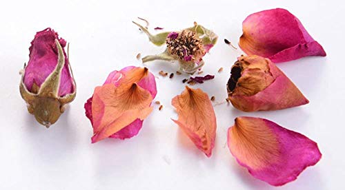 TooGet Brotes Naturales de Rosas Rojas Fragantes Pétalos de Rosa Flores Secas Al por Mayor - 225g