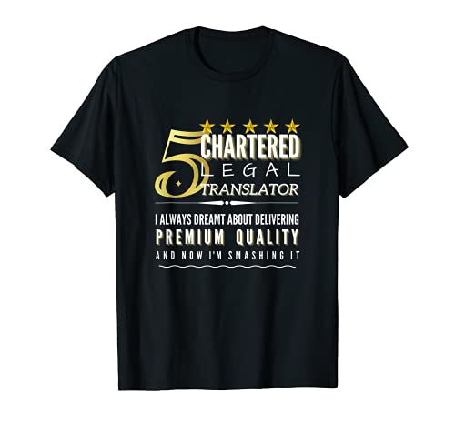 Traductor jurídico chartered divertido font tee Camiseta