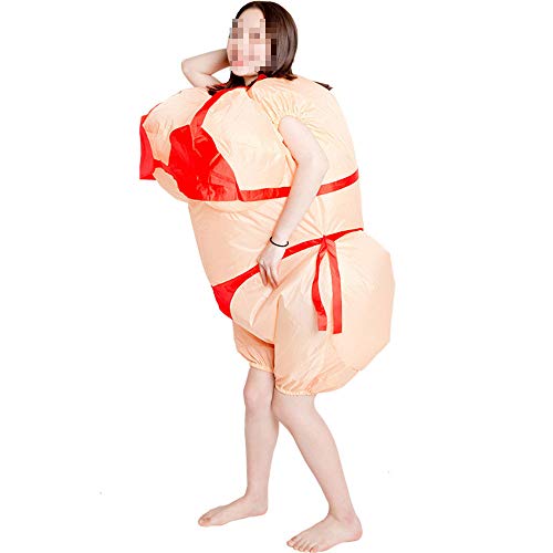 TWW Disfraz De Muñeca De Dibujos Animados Divertidos Accesorios De Muñeca Gorda Divertida Estilo Hawaiano Bikini Sexy Ropa Inflable