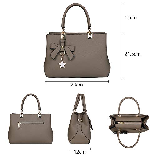 URAQT Bolsos de Mujer, Bolso Señora Tote, PU Piel Bolso de Hombro Mujers del Trabajo, Diario Vida y Vacacione